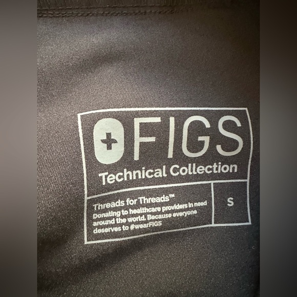 Figs | Men's  Jogger Scrub Pants Drawstring zipper Front 
Black pockets Small - Picture 3 of 12